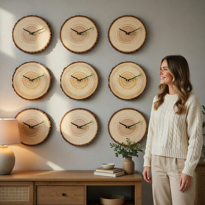 Vintage Wooden Wall Clock