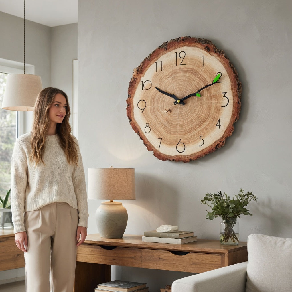 Vintage Wooden Wall Clock
