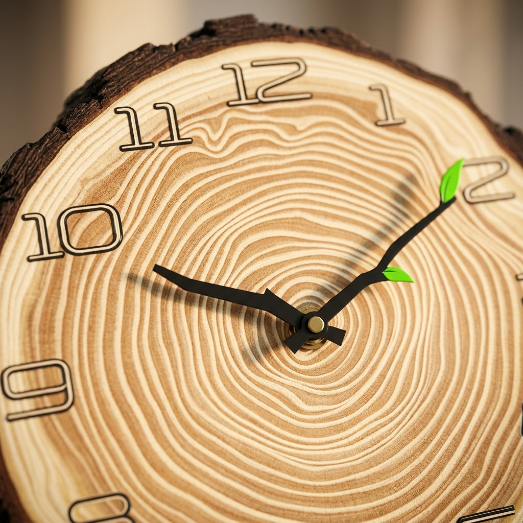 Vintage Wooden Wall Clock